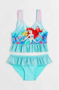 Abajo De Bikini H&M Flounced Printed Niños Turquesa | 975830IRK