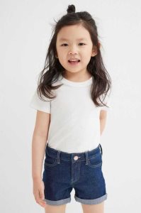 Bermudas H&M 2-pack Superstretch Denim Niños Azules Blancos | 671342VKJ