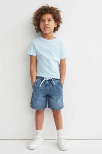 Bermudas H&M 3-pack Algodon Denim Niños Grises Oscuro Azules | 417539HNO