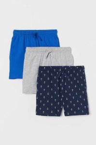 Bermudas H&M 3-pack Algodon Jersey Niños Naranjas Beige Blancos Grises Oscuro | 497830DJY