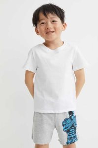 Bermudas H&M 3-pack Printed Jersey Niños Negros | 896724SYG