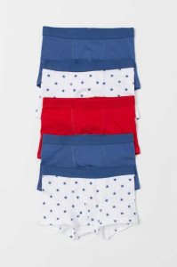 Bermudas H&M 5-pack Boxer Niños Azules Claro | 216705SIG