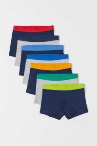 Bermudas H&M 7-pack Boxer Niños Azules Oscuro Grises Claro | 347821CAR