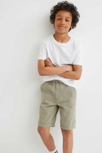 Bermudas H&M Algodon Twill Niños Azules Oscuro | 406189VYF