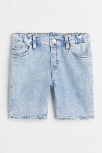 Bermudas H&M Comodidad Stretch Loose Fit Denim Niños Azules Grises | 614023DZB