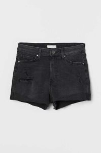 Bermudas H&M Denim Mujer Negros | 082463JIS