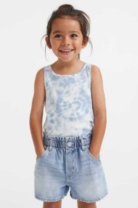 Bermudas H&M Denim Paper-bag Niños Azules | 837504HRZ