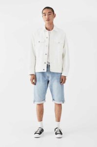 Bermudas H&M Híbrido Regular Denim Jogger Hombre Azules | 872456KRN