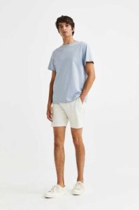 Bermudas H&M Regular Fit Chino Hombre Azules Claro | 416582LXM