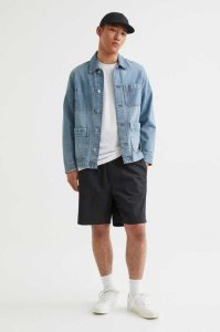 Bermudas H&M Relaxed Fit Algodon Hombre Morados Claro | 037526FRK