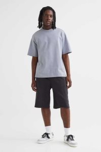 Bermudas H&M Relaxed Fit Algodon Hombre Grises | 185426DML