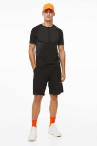 Bermudas H&M Sports Hombre Negros | 687294GYV