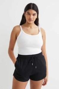 Bermudas H&M Sweatshorts Mujer Negros | 748521RQK