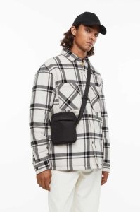 Bolsas H&M Small Shoulder Hombre Negros | 902645ECQ