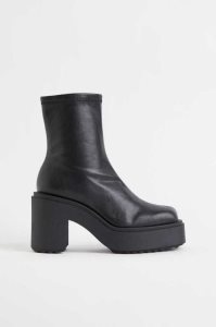 Botas H&M Fornido Tacón Mujer Negros | 325604XUH