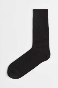 Calcetines H&M Acanalado Hombre Negros | 135946ACJ