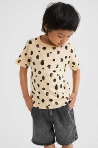 Camisas H&M Algodon Niños Amarillos Claro | 240957MEC