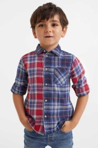 Camisas H&M Algodon Niños Rojos | 349680DNV