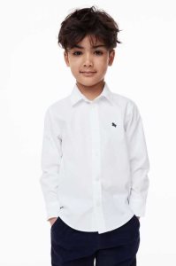 Camisas H&M Algodon Niños Verdes | 247965ELI