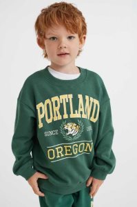 Camisas H&M Oversized Niños Verdes Oscuro | 971043OLR