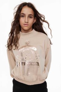 Camisas H&M Printed Niños Beige | 519674AEQ