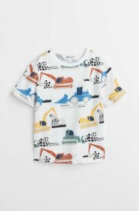 Camisas H&M Printed Niños Blancos | 297635WMU