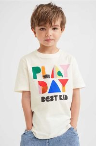 Camisas H&M Printed Niños Verdes Claro | 815907KCM