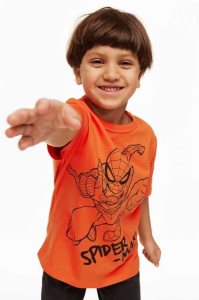 Camisas H&M Printed cotton Niños Naranjas | 419538UYP