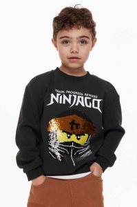 Camisas H&M Reversible Sequin-motif Niños Negros | 594037CXE