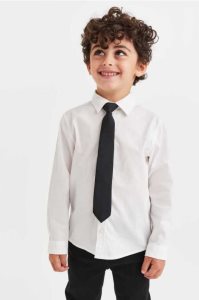 Camisas H&M Shirt and Tie/Bow Tie Niños Azules Oscuro | 643518UQJ