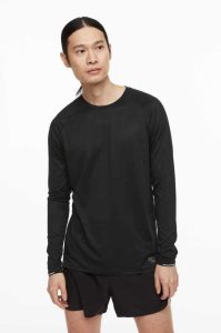 Camiseta H&M Correr in DryMove Hombre Grises Oscuro | 356482FMQ