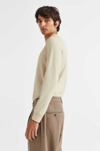 Camiseta H&M Slim Fit Mock-turtleneck Hombre Beige Claro | 102947GRE