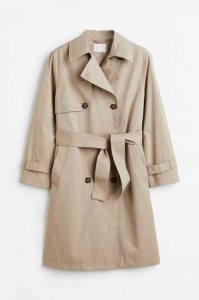 Chaquetas H&M Double-breasted trenchcoat Mujer Beige | 623180TLG