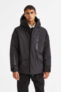 Chaquetas H&M Oversized Fit Agua-repellent Hombre Negros | 264015GSC