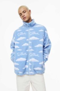 Chaquetas H&M Oversized Fit Teddy Hombre Azules Claro | 109267YTV