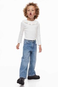 Jeans H&M Anchos Leg Niños Azules | 412596THV