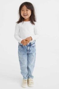 Jeans H&M Comodidad Stretch Directo Fit Niños Grises Oscuro | 926153MER