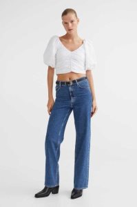 Jeans H&M Directo Regular Mujer Grises Oscuro | 419065ZNI