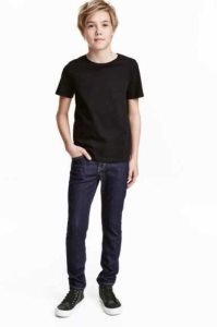 Jeans H&M Flaco Fit Niños Azules Oscuro | 510876CWT