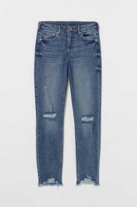 Jeans H&M Girlfriend Regular Mujer Azules | 394016FOD