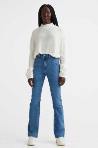 Jeans H&M Slim Bootcut High Mujer Azules Oscuro | 035728OWN