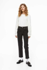 Jeans H&M Slim Regular Ankle Mujer Azules Oscuro | 209458KZN