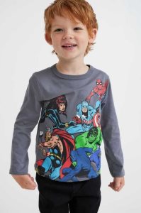 Jersey H&M 2-pack Printed Algodon Shirts Niños Grises | 237810LIO