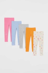 Leggins H&M 5-pack Algodon Niños Grises Oscuro | 819725CLI