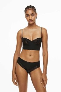 Lencería H&M 3-pack Jersey Hipster Briefs Mujer Negros | 164370JWV