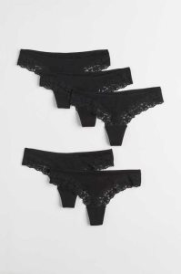 Lencería H&M 5-pack Tanga Briefs Mujer Azules Claro Blancos | 094857MDB