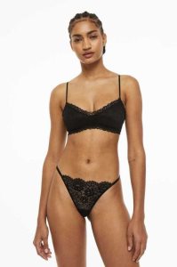 Lencería H&M Acolchado Jersey Bra Mujer Negros | 509218RYS