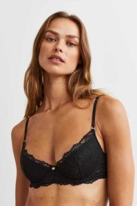 Lencería H&M Acolchado Underwire Encaje Bra Mujer Rosas | 346908ILN