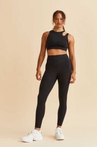 Lencería H&M Light Support Sports Bralette Mujer Negros | 253976TKN