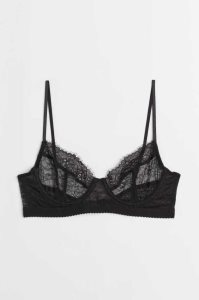 Lencería H&M Non-padded Underwire Encaje Bra Mujer Rosas | 129086OJG